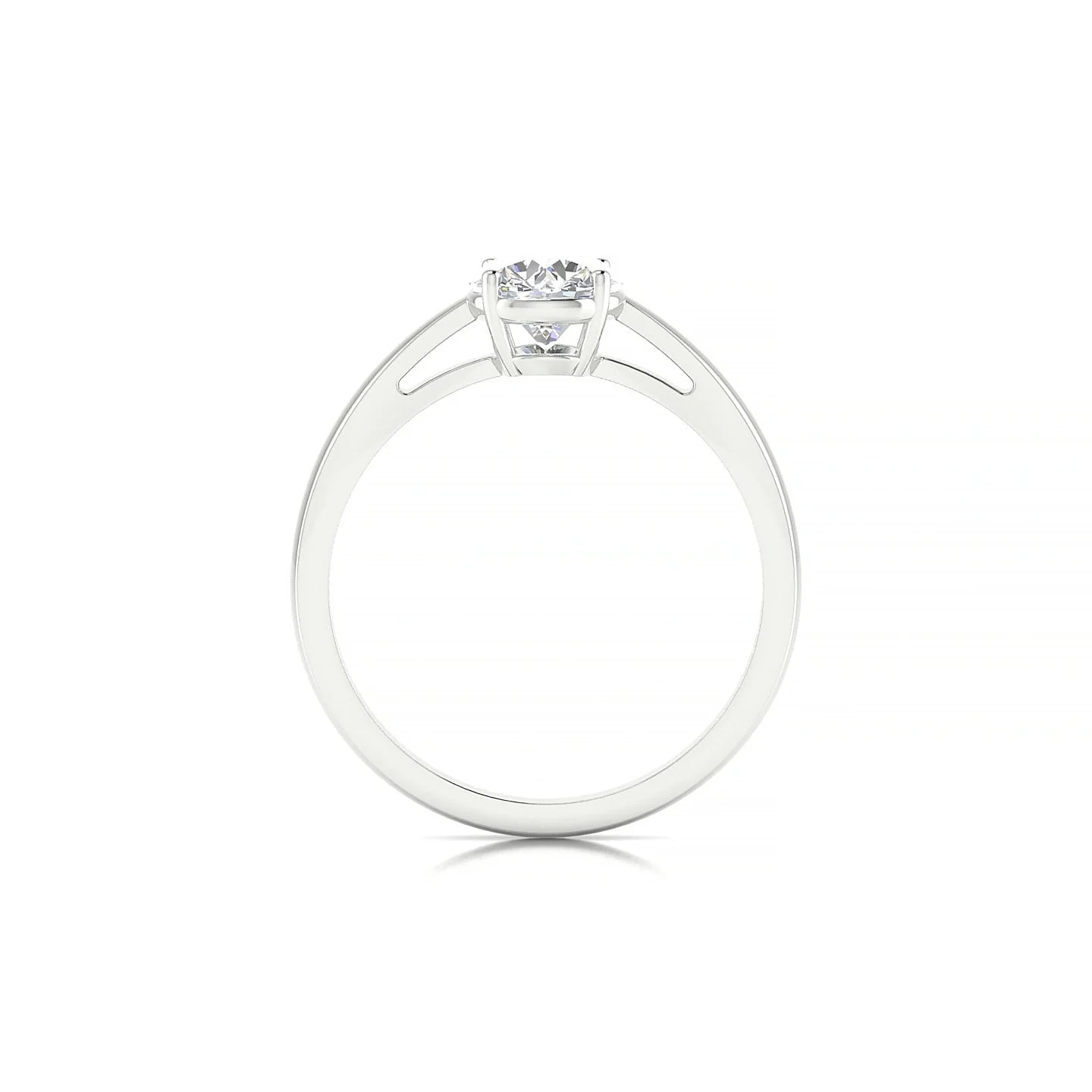 Zenith | 18k White Gold 5.7 mm Round Diamond Ring