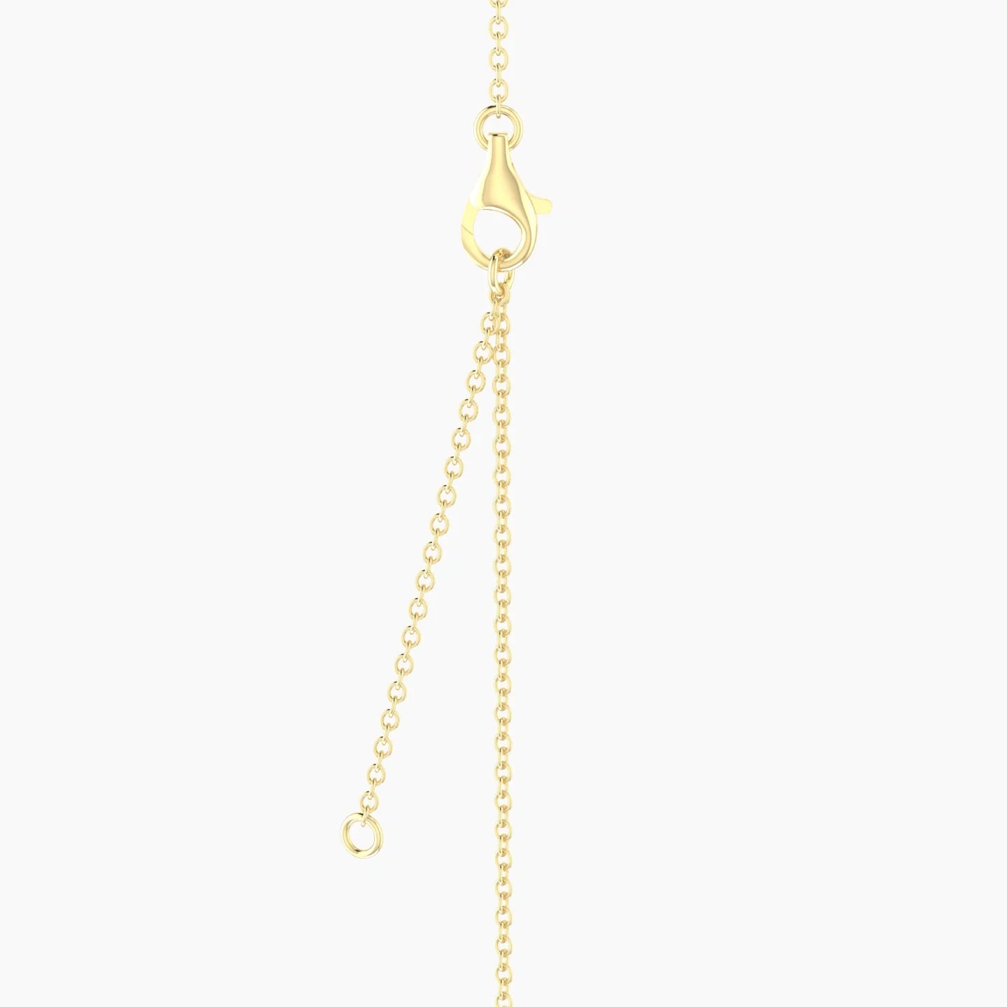Flow | 18k Yellow Gold 2.5 mm Round Emerald Pendant