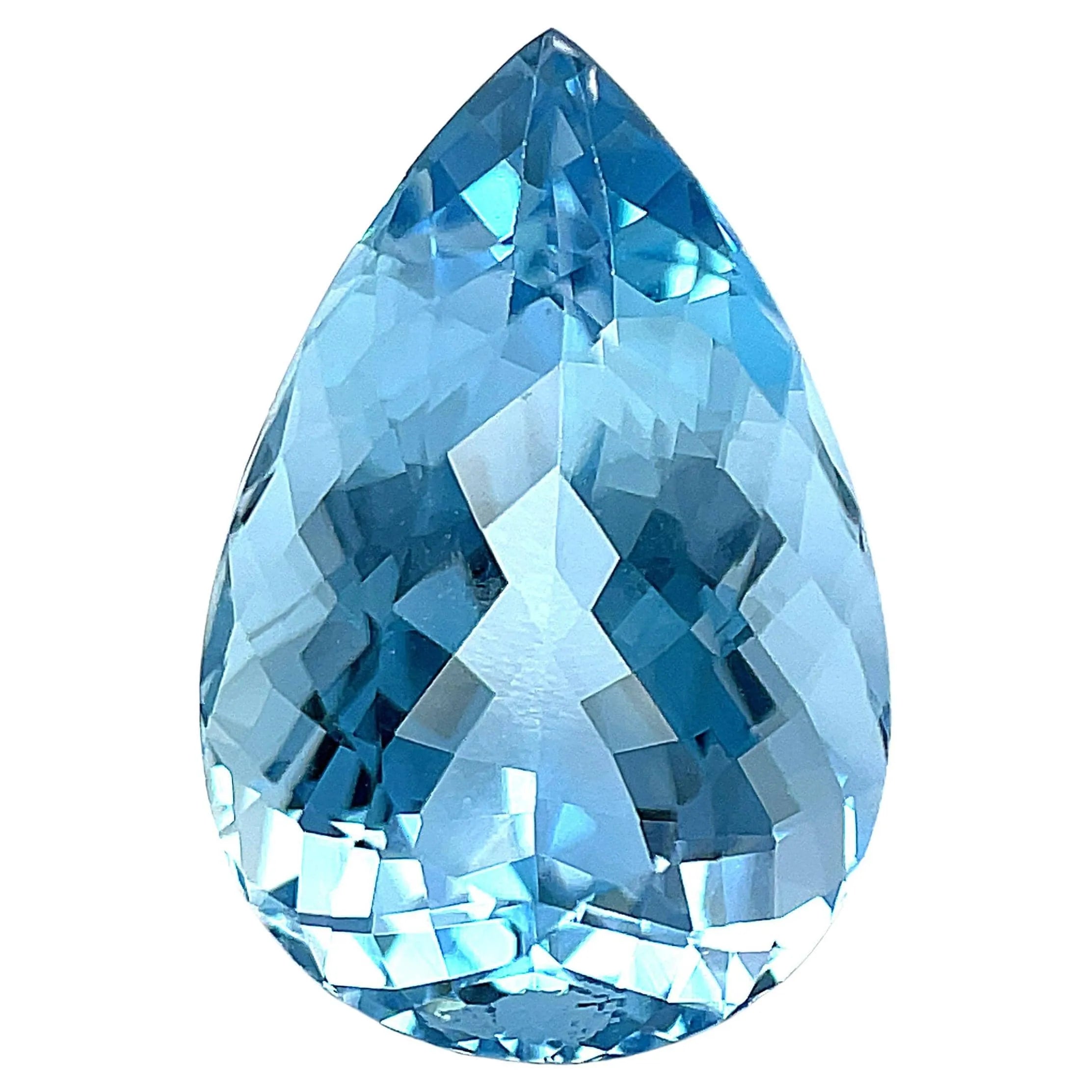 Pear Cut Natural Aquamarine