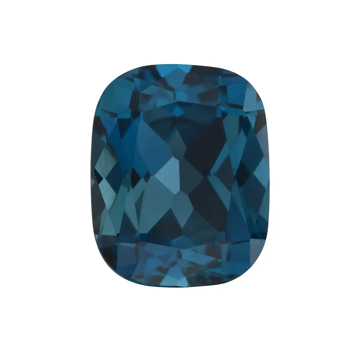 Topaze Bleu Londres Forme Coussin