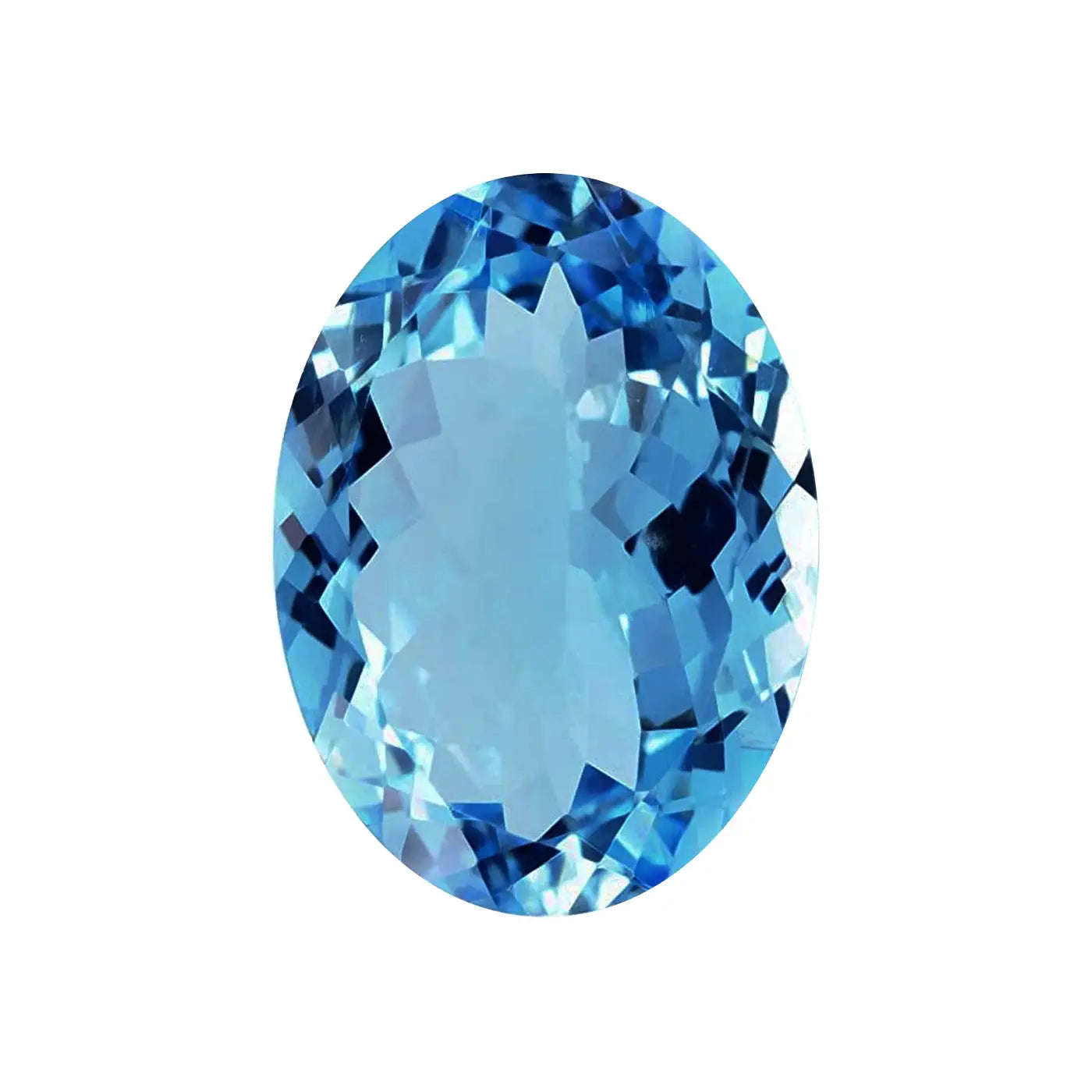 Topaze Bleu Suisse Forme Ovale