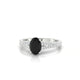 Adore | Bague Diamant Noir Ovale