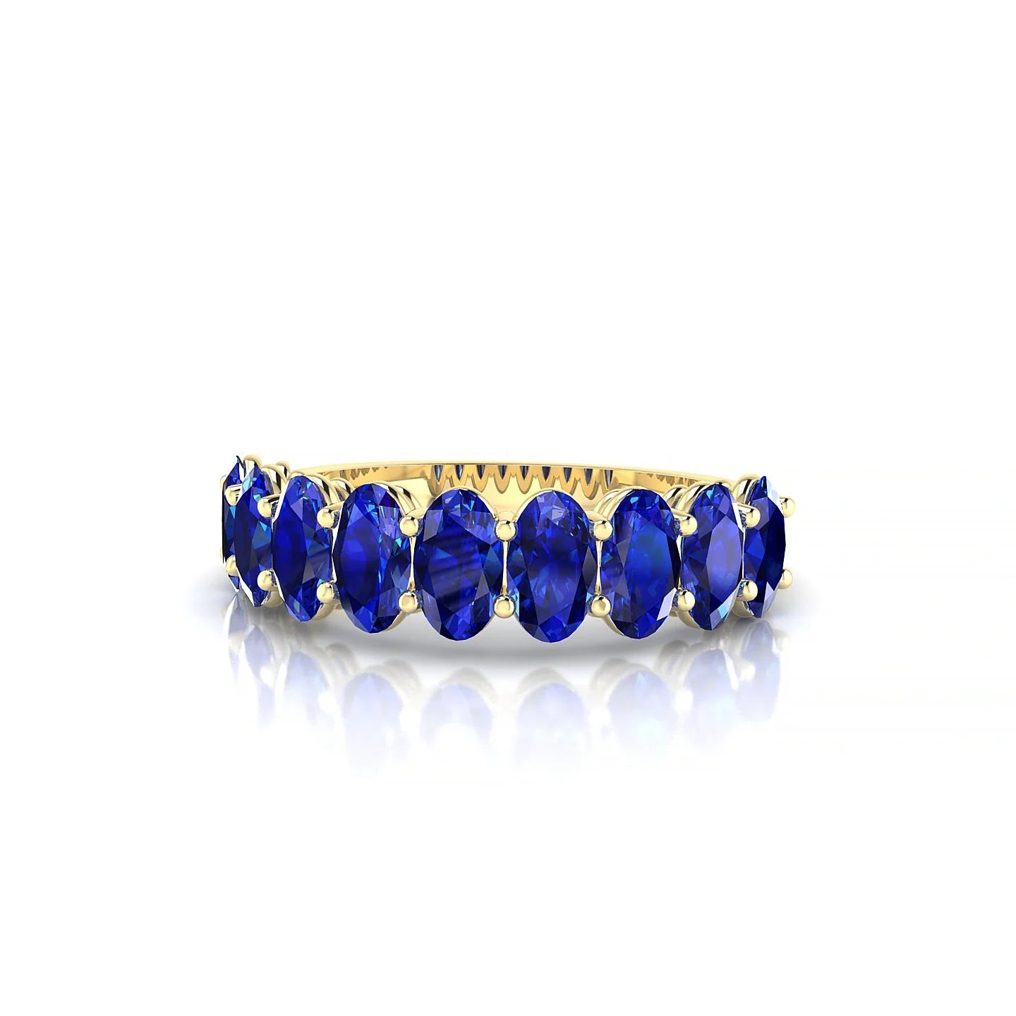 Affection | 18k Yellow Gold 5 x 3 mm Oval Sapphire Ring