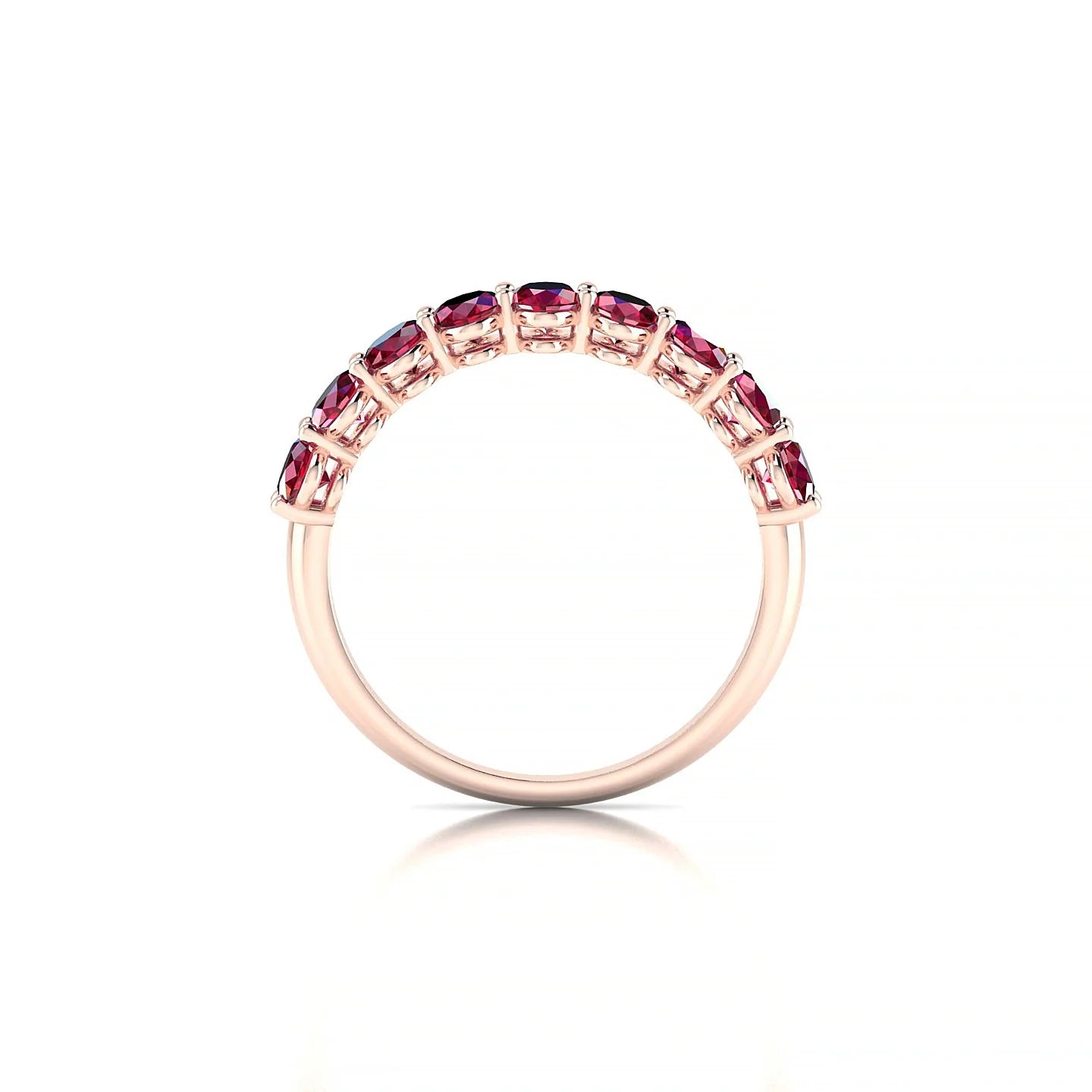 Affection | 18k Rose Gold 5 x 3 mm Oval Ruby Ring