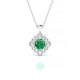 Aura | Round Emerald Pendant