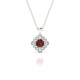 Aura | Round Garnet Pendant