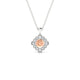 Aura | Round Morganite Pendant