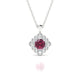 Aura | Pendentif Rhodolite Ronde