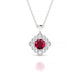 Aura | Round Ruby Pendant