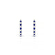 Bliss | Boucles d'oreilles Créoles Saphir & Diamant Rond