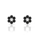 Bloom | Boucles d'oreilles Diamant Noir Rond