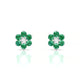 Bloom | Boucles d'oreilles Émeraude Ronde