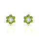 Bloom | Boucles d'oreilles Péridot Rond