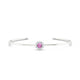 Blossom | Round Pink Sapphire Bangle