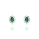 Blossom | Oval Emerald Earrings