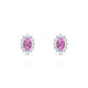 Blossom | Boucles d'oreilles Saphir Rose Ovale
