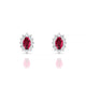 Blossom | Boucles d'oreilles Rubis Ovale