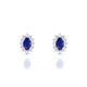 Blossom | Boucles d'oreilles Saphir Ovale