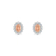 Blossom | Oval Morganite Earrings