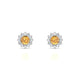 Blossom | Boucles d'oreilles Citrine Ronde