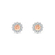 Blossom | Round Morganite Earrings