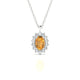 Blossom | Oval Citrine Pendant