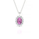 Blossom | Pendentif Saphir Rose Ovale