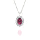 Blossom | Pendentif Rhodolite Ovale