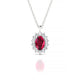 Blossom | Oval Ruby Pendant