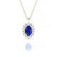 Blossom | Pendentif Saphir Ovale