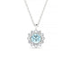 Blossom | Pendentif Aigue-marine Ronde