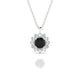 Blossom | Pendentif Diamant Noir Rond