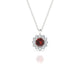 Blossom | Round Garnet Pendant