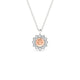 Blossom | Round Morganite Pendant