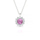 Blossom | Pendentif Saphir Rose Rond