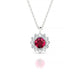 Blossom | Round Ruby Pendant