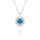 Blossom | Round Topaz Pendant