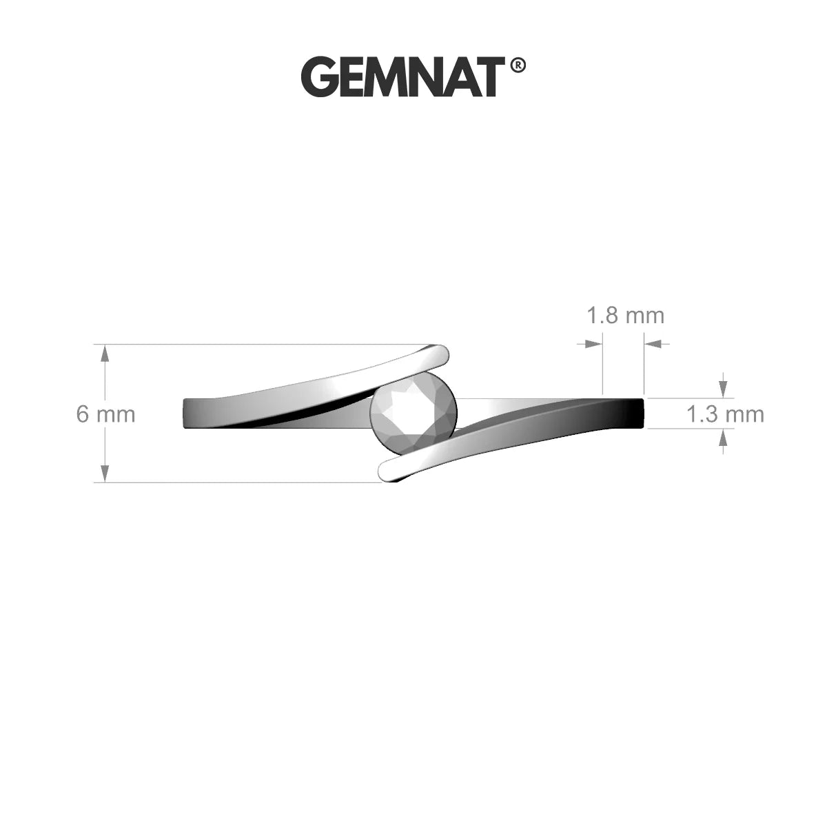 Brim | 18k Yellow Gold 3.7 mm Round Diamond Ring