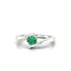 Brim | Round Emerald Ring