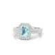 Celeste | Bague Aigue-marine Émeraude