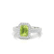 Celeste | Emerald Peridot Ring