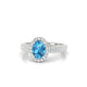 Celeste | Oval Topaz Ring