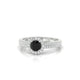 Celeste | Bague Diamant Noir Rond
