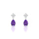 Celestial | Boucles d'oreilles Améthyste Poire