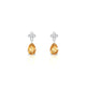 Celestial | Pear Citrine Earrings