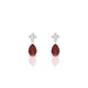 Celestial | Boucles d'oreilles Grenat Poire