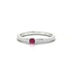 Crest | Bague Rhodolite Ronde