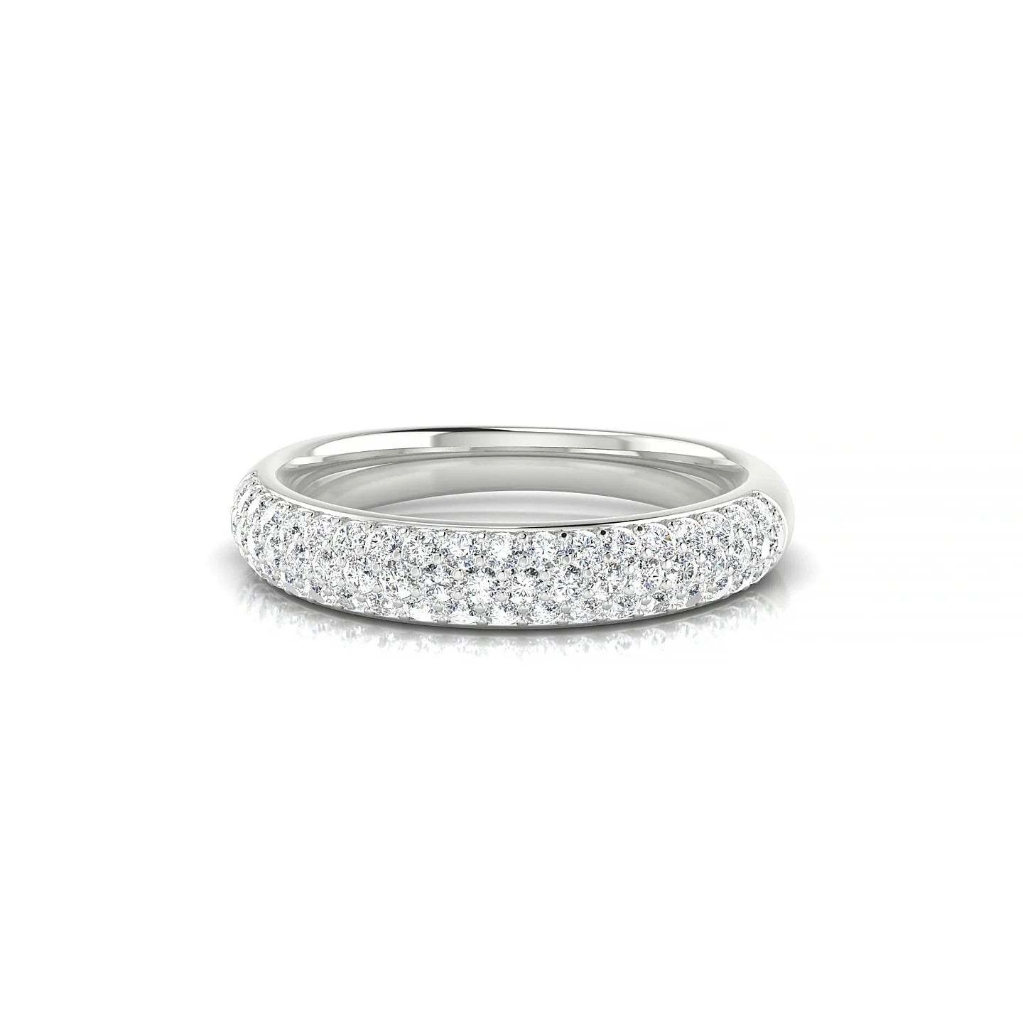Dawn | 18k White Gold 1.3 mm Round Diamond Ring