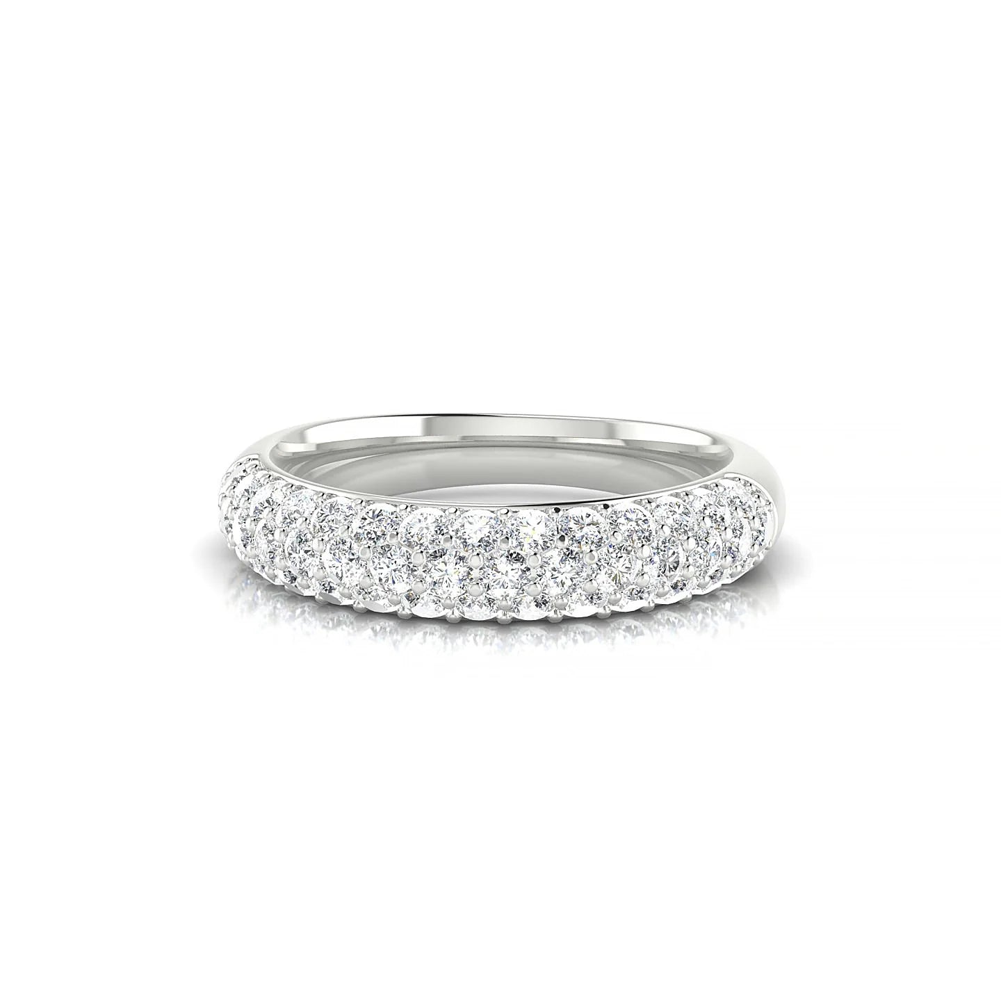 Dawn | 18k White Gold 1.7 mm Round Diamond Ring