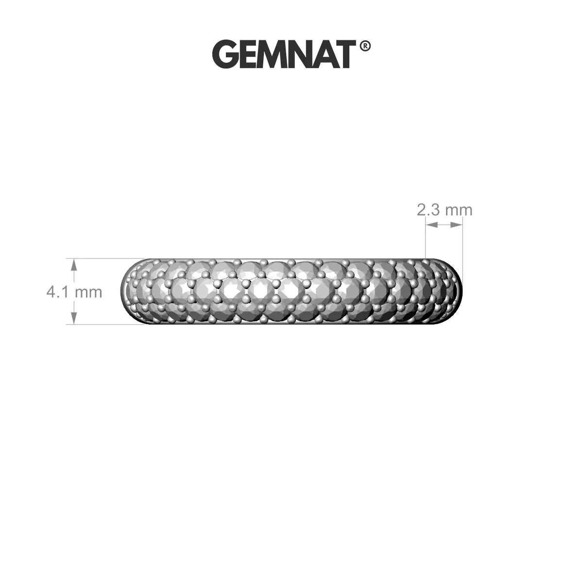 Dawn | 18k White Gold 1.7 mm Round Emerald Ring